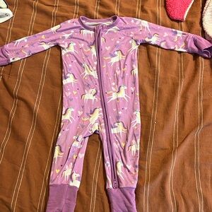 Little Sleepies unicorn zippy